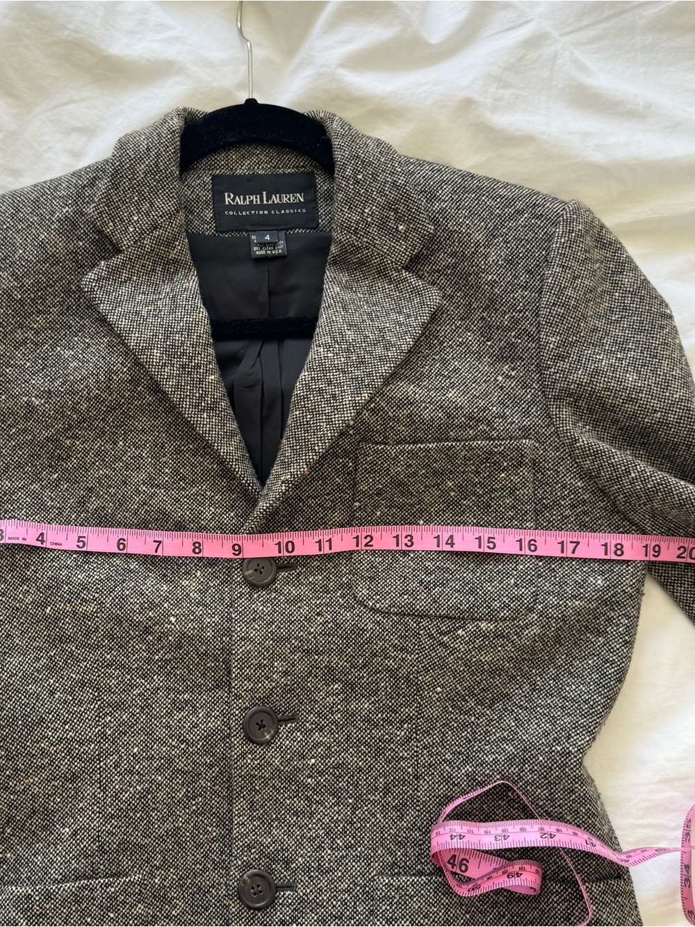 Vintage Ralph Lauren Collection Classics Wool Tweed Blazer - Picture 4 of 8